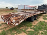 1990 PINTLE HITCH TRAILER VIN 49TFB302511000099 25+5 DOVE TAIL SELLS WITH A TITLE...