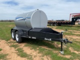 DE-AX FUEL TRAILER 800 GALLON FUEL TRAILER WITH ELECTRIC PUMP 15 IN TIRES 5 LUG AXLES SELLS WITH A