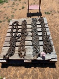 PALLET OF CHAINS... 4 CHAINS EACH APPROX LENGTH 20 FT EACH