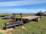 20+5 PINTLE HITCH TRAILER KERR TRAILER TANDEM DUAL 20? BED WITH 5? DOVE TAIL SELLS WITH A TITLE...