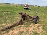 ROUND BALE HAY DOLLY MANUAL WINCH 5 LUG AXLE 14 IN TIRES ???????SELLS WITH A BILL OF SALE ONLY