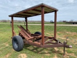 WELDING TRAILER WITH TOP AND BOTTLE RACKS 7'6
