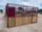 12' X 12; HORSE STALL 3 SOLID SIDES AND ONE SIDE WITH GATE AND CORNER FEEDER NEW