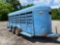 1977 16' WW BUMPER PULL STOCK TRAILER GOOD TIRES NEEDS NEW FLOOR 1 CUT GATE BILL OF SALE ONLY