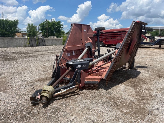 BUSH HOG 15' BATWING MOWER 2615 LEGEND 540 PTO GOOD HYDRAULIC LINES GOOD TIRES HAS CHAIN GUARDS