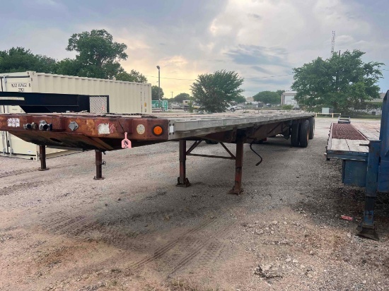 48' X 96" FLOAT TRAILER... SPREAD AXLE ALUMINUM COMBO TRAILER IS AIR RIDE SELLS WITH TITLE