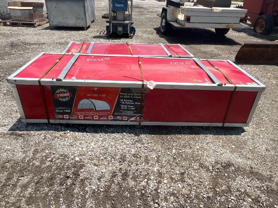 30' X 20' X 12' GOLD MOUNTAIN CANOPY 6 ARCHES 12 ANCHOR PLATES DOOR SIZE 16'W X 8'H MODEL # 5203012R