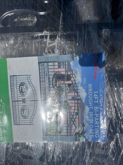 14' WROUGHT IRON GATES, NEW