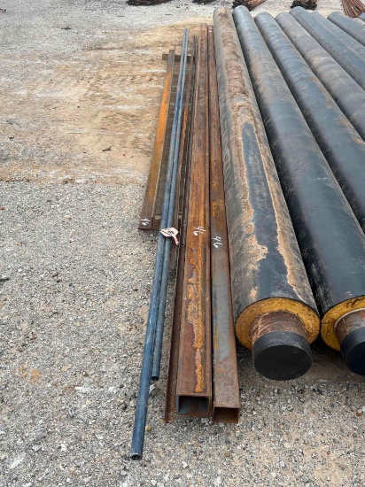 (1) 3"X3" ANGLE IRON, 12'6"L X 3/8 (1) 34' OF 1" ANGLE IRON (1) 20' - 1.315X250 TUBING (1) 20' -