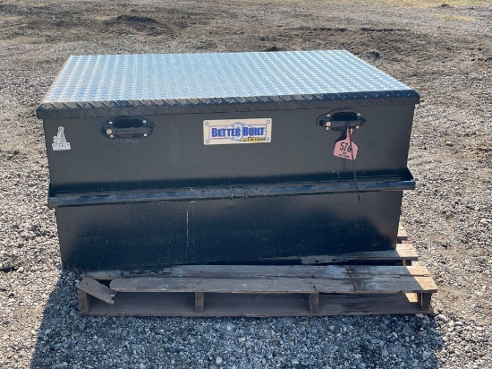 BETTER BUILT TRANSFER TANK... WITH BOX AND FUEL PUMP... GOOD CONDITION...