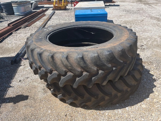 (2) 14.9 R34 FIRESTONE TIRES 380/85R34 RADIAL ALL TRACTION FWD