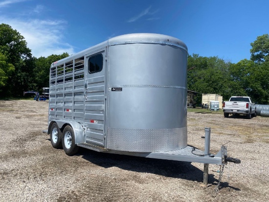 RGC 2 HORSE SLANT TRAILER UNUSED SELLS WITH MSO