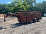 20'L X 5'W STOCK TRAILER BILL OF SALE ONLY