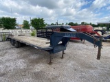 2003 APACHE 23' PLUS 5' DOVE TAIL TANDEM DUAL TRAILER GOOD TIRES WITH RAMPS NICE CLEAN STRAIGHT