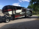 2014 REDWOOD 5TH WHEEL model 38Gk. SELLS WITH TITLE 41 1/2 foot with 2 super slides and 2 bedroom