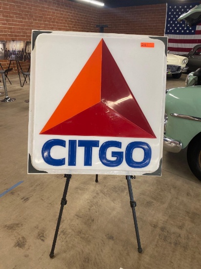 PLASTIC CITGO SIGN ON EASEL