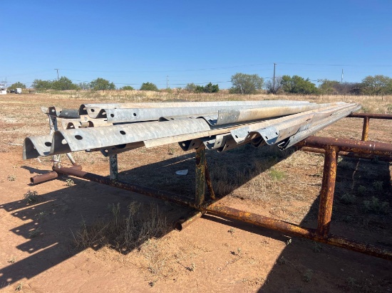 25 pieces of guard rail perfect for many uses on the farm various sizes