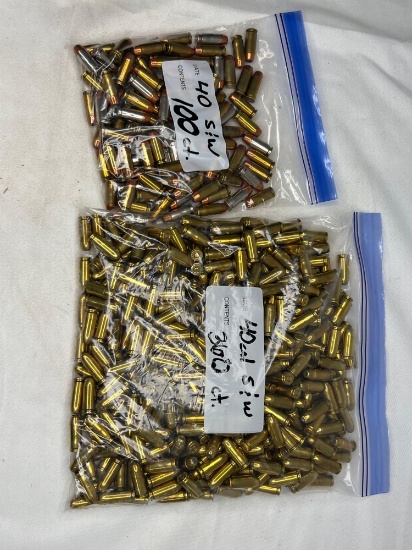 Make: Winchester Ammunition Caliber: 40 CAL HOLLOW POINT 360 BULLETS 1 BAG OF 100 BULLETS... 40 CAL