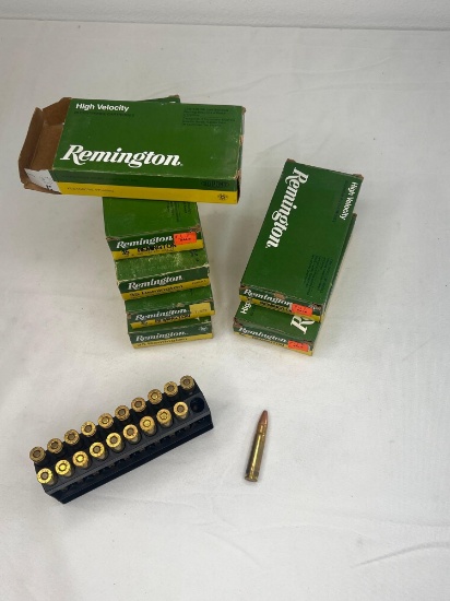 Make: Remington Ammunition Caliber: 35 5 BOXES 150 GRAIN 20 CARTDRIGES 2 BOXES 200 GRAIN 20