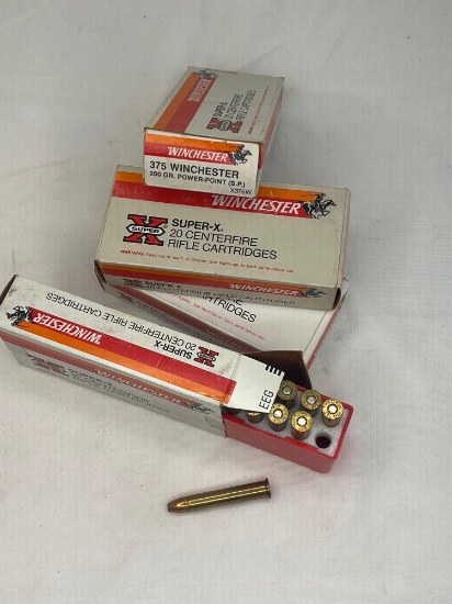 Make: Winchester Ammunition Caliber: 375 4 BOXES 200 GRAIN 20 CARTDRIGES
