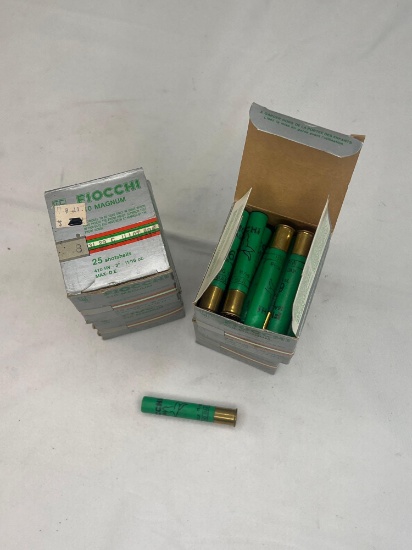 Make: Fiocchi Ammunition Caliber: 410 MAGNUM 4 BOXES 3'' 2 ARE 6 SHOT 2 ARE 8 SHOT 25 CARTDRIGES