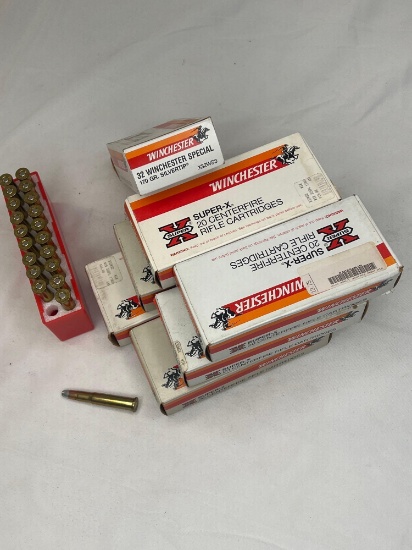 Make: Winchester Ammunition Caliber: 32 WIN SPECIAL 7 BOXES... 170 GRAIN SILVERTIP... 20 CARTRIDGES