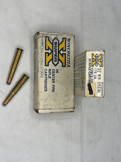 Make: Winchester Ammunition Caliber: 32 WIN SPECIAL 2 BOXES 110 GRAIN...