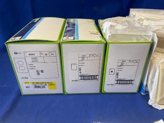 IVORY SWITCH AND PLUG COVERS
