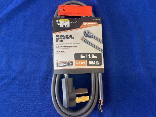 RANGE/OVEN REPLACEMENT CORD