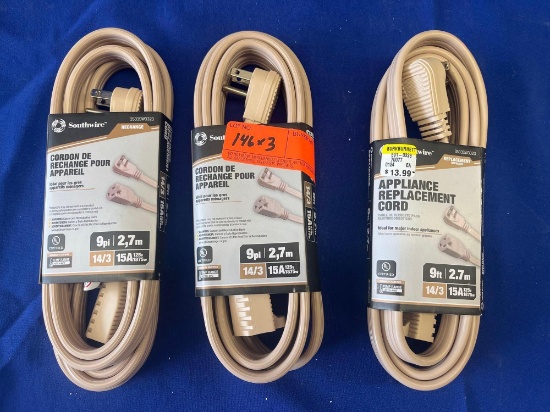 APPLIANCE REPLACEMENT CORDS