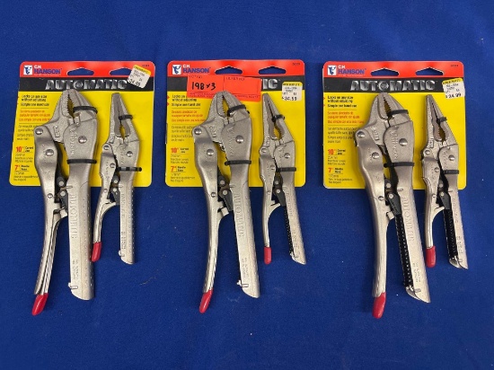 CURVED JAWS AND NEEDLE VICE GRIPS