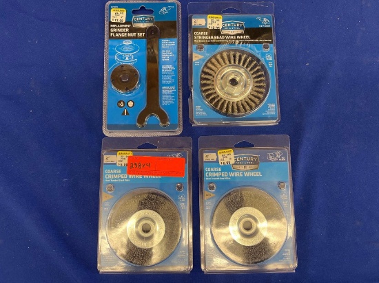 WIRE WHEELS AND GRINDER FLANGE NUT SET