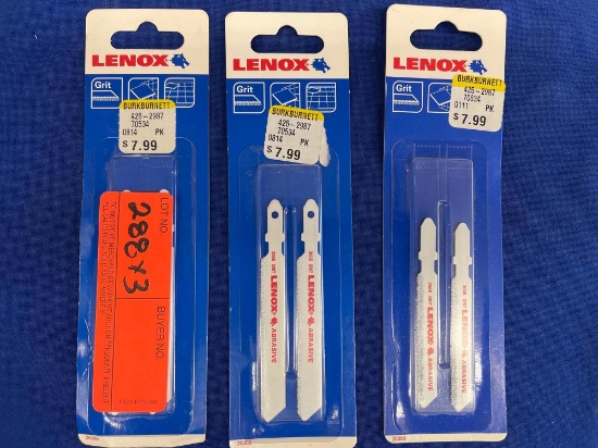 LENOX ABRASIVE GRIT JIGSAW BLADES
