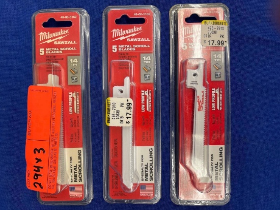 MILWAUKEE METAL SCROLL BLADES