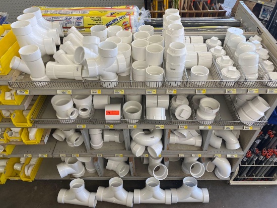 ASSORTMENT OF PLUMBING PVC