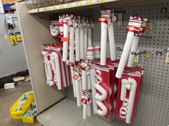 ASSORTMENT OF OUTLET WASHERS, SINK TRAPS, SINK DRAINS, SLIP JOINTS COUPLING, DRAIN ADAPTER, ETC.