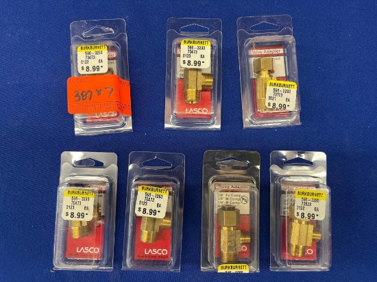 BRASS VALVE ADAPTORS