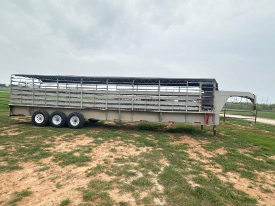 32X7 SHOP MADE STOCK TRAILER