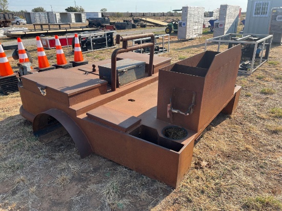 WELDING BED 98" W ON WIDEST POINT OF FENDERS 8'6"L HEAVY DUTY WELDING BED 98" W ON WIDEST POINT OF