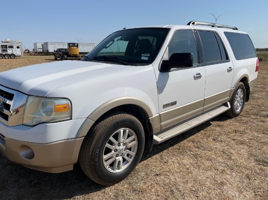 2007 Ford Expedition EL Multipurpose Vehicle (MPV), VIN # 1FMFK17547LA74277