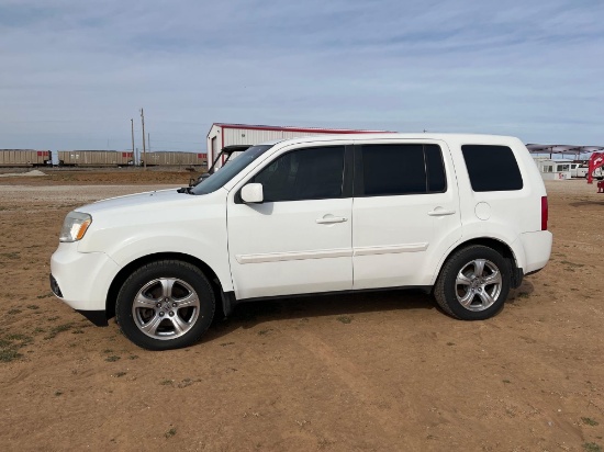 2012 Honda Pilot Multipurpose Vehicle (MPV), VIN # 5FNYF4H59CB004742