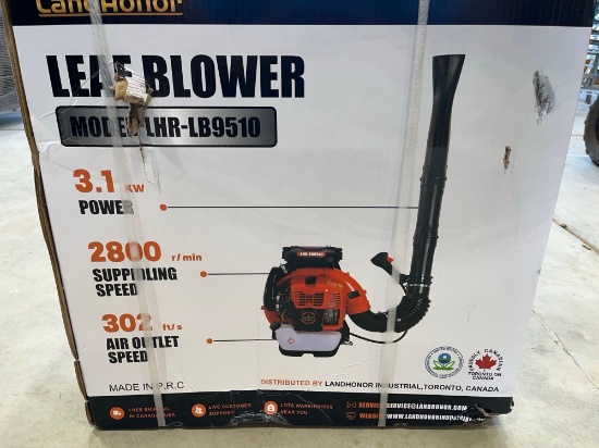 Serial No. ZWD202503125-82 Product Name LEAF BLOWER Brand Landhonor Year 2025 Condition Unused Model