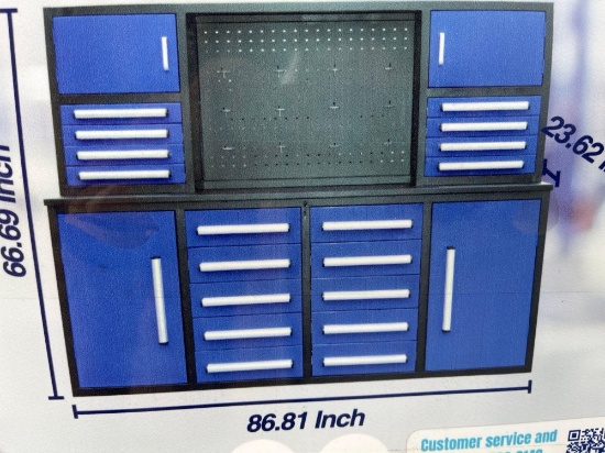 Serial No. S/N:25HKNY0376- (13) Product Name Work Bench Model 7FT-18D Certificate BLUE Description