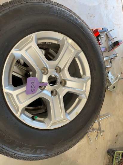 BLACK STEEL OFF-ROAD RIMS & TIRES - 20"