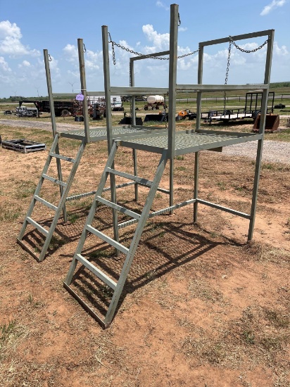 TWO METAL STANDS
