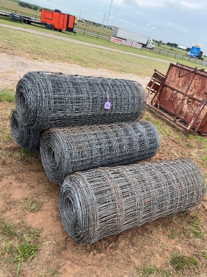 4 - ROLLS OF 4FT FIELD FENCE