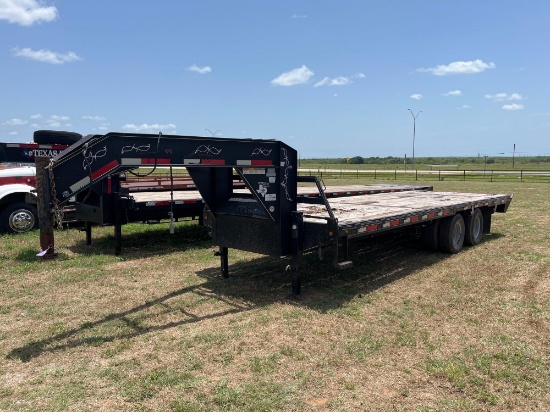 LONESTAR 24 FT FLATBED GOOSENECK TRAILER