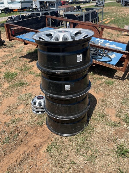 TAKE OFF RIMS FROM 2025 GMC 19'' WITH CENTER CAPS
