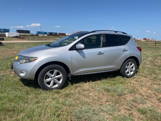2009 Nissan Murano Multipurpose Vehicle (MPV), VIN # JN8AZ18U39W019437