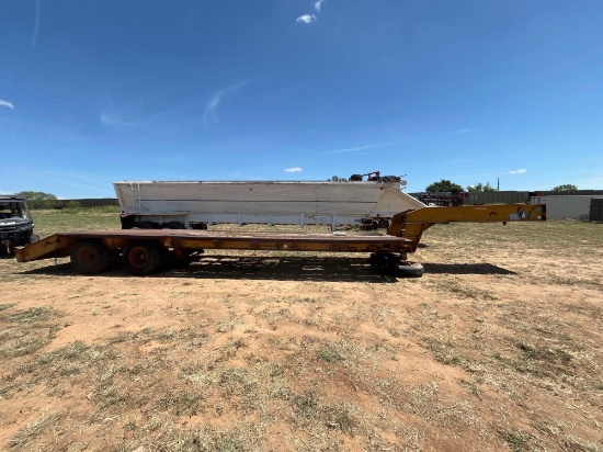 1981 NUTALL 28FT FLATBED TRAILER WITH DOVETAIL